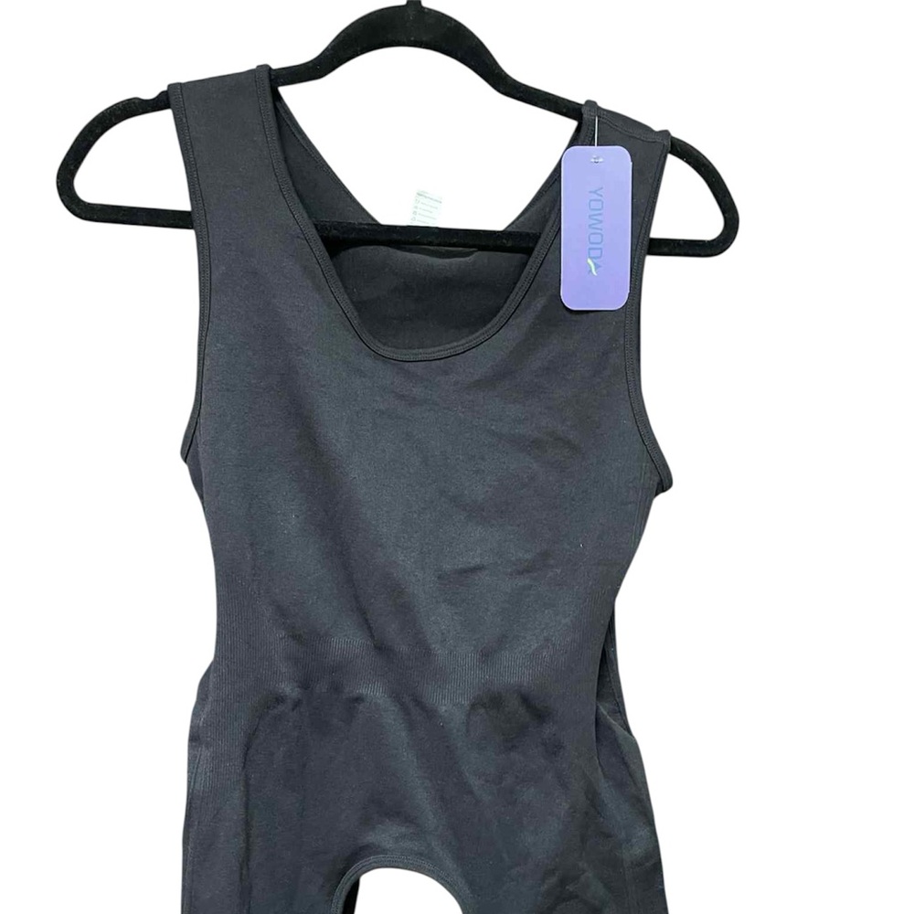 Black Bodysuit One Piece with Scoop Neckline